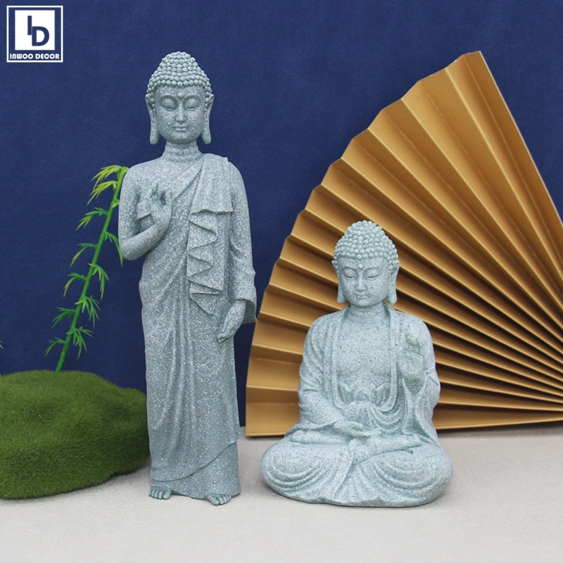 Bonsai Garden Thailand - Stone Buddha Little Monks Statue Bonsai
