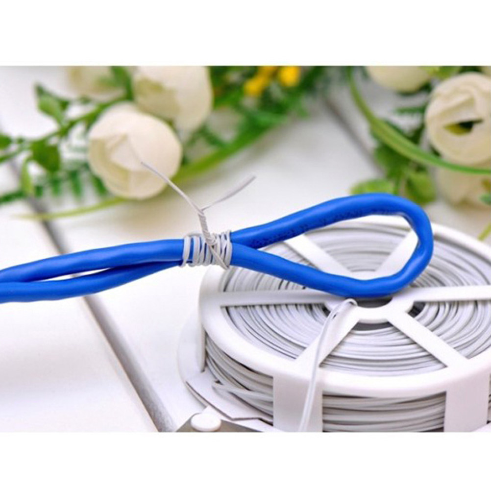 Bonsai Garden Usa - 3pcs Garden Tie 30 Meters White