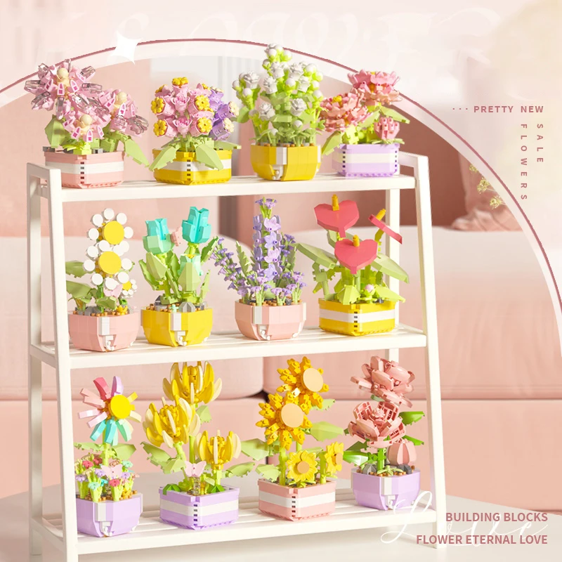 Flower Succulents Building Blo - Bonsai Garden Plants review and price