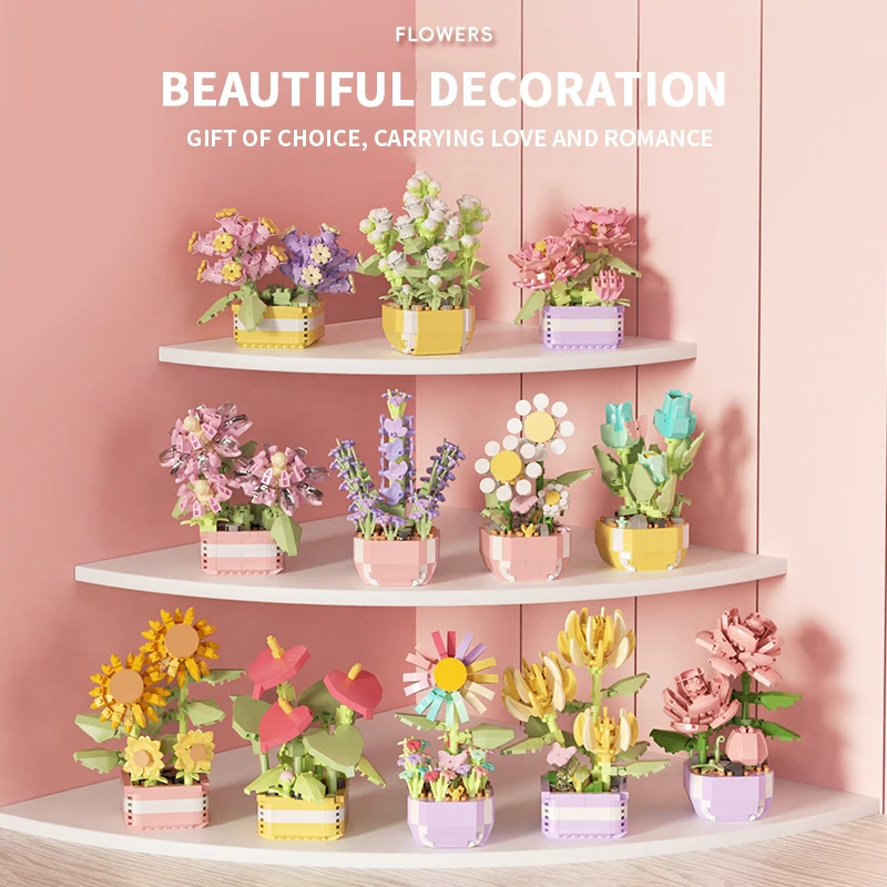 Flower Succulents Building Blo - Bonsai Garden Plants review and price