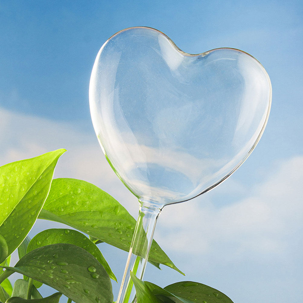 3Pcs Heart Shaped Glass Self W - Bonsai Garden Plants review and price