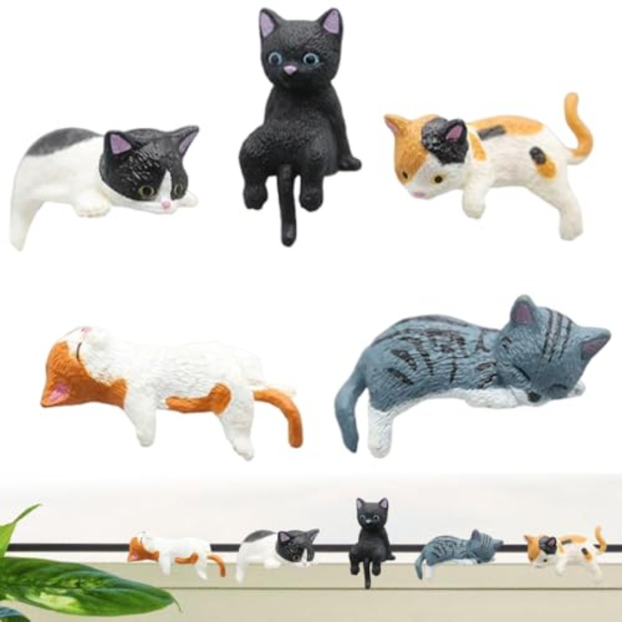 Miniature Cute Cat Figurines,  - Bonsai Garden Japan review and price