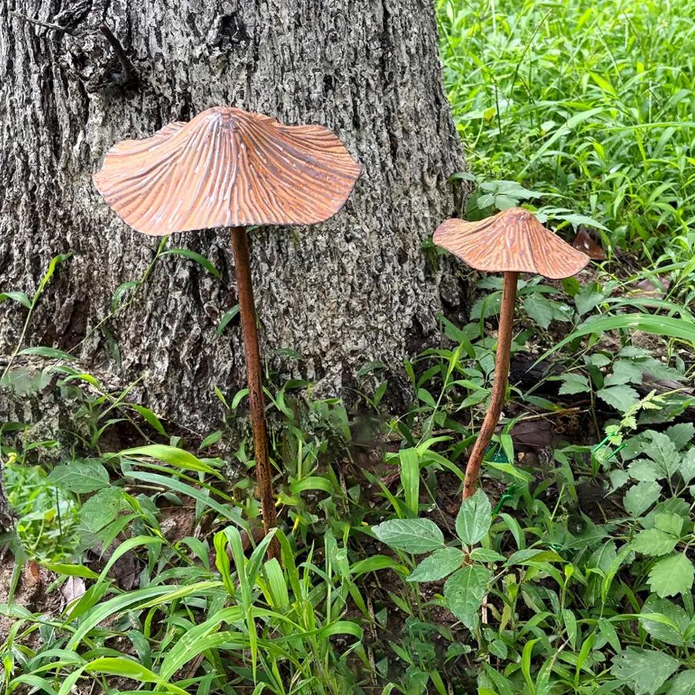 Retro Metal Rusty Mushroom Gar - Bonsai Garden Usa review and price