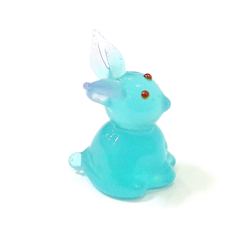 2pcs Mini Glass Bunny Figurine - Bonsai Garden Japan review and price