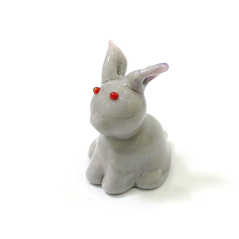 2pcs Mini Glass Bunny Figurine - Bonsai Garden Japan review and price