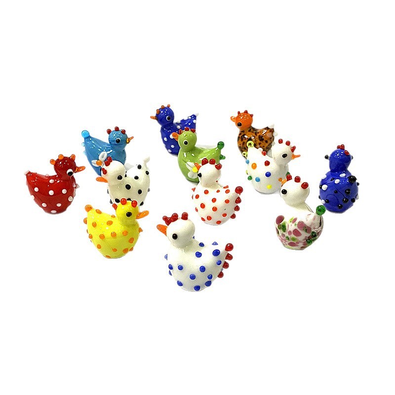 2PCS Handmade Cute Glass Chick - Bonsai Garden Japan review and price