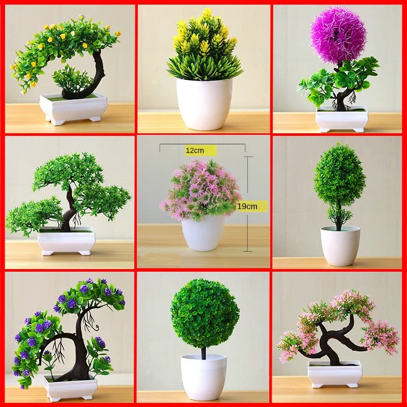 Artificial Small Tree Potted P - Bonsai Garden Ideas review and price